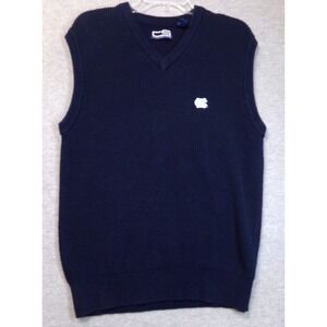 Crable Sportswear Knit Sweater Vest Mens‎ Navy Blue Size XL NC Tarheels Vintage